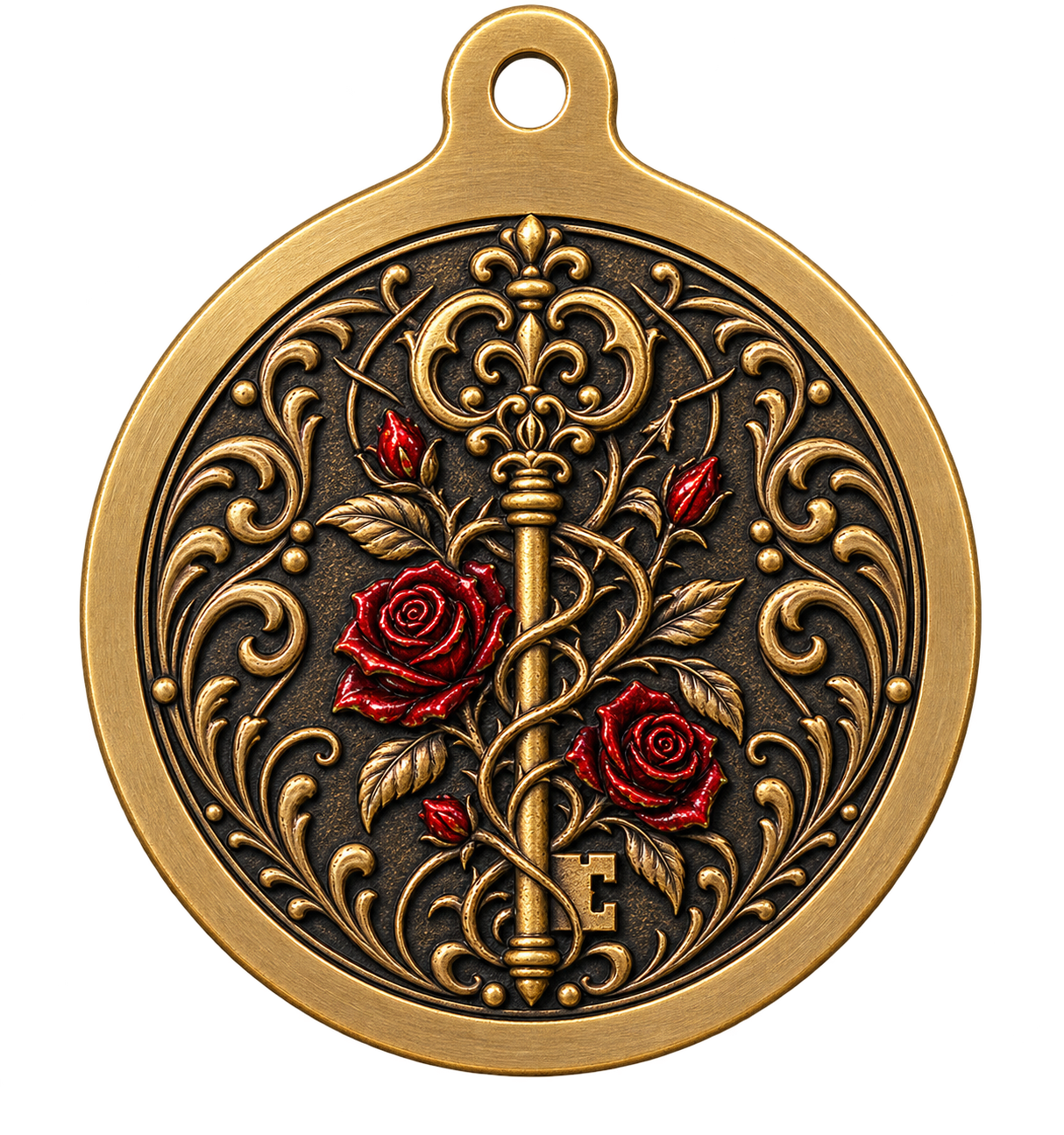 Obverse concept for the 40 millimeter Steward's Key Talisman